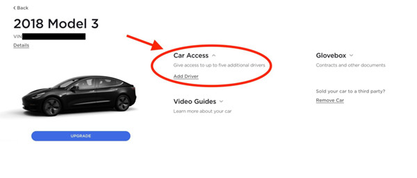 特斯拉新推“汽车访问”功能，可授权他人访问车辆控制功能